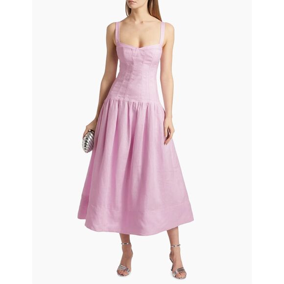 Nicholas the Label Makenna Corset Midi-Dress Size 6 $495 - Picture 1 of 14
